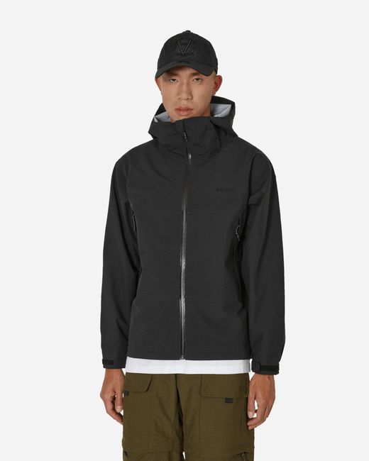 Gramicci Black Waterproof Hooded Jacket for men