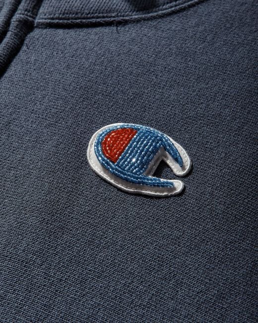 Undercover Blue S Champion Fleece Zip Hoodie for men