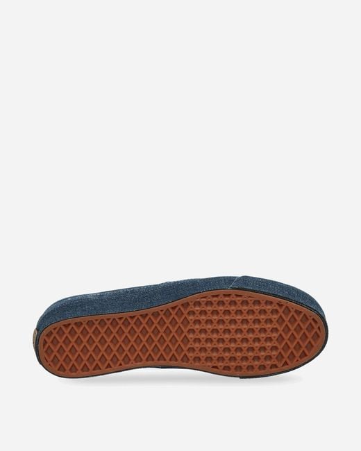 Vans Blue Premium Authentic Denim Sneakers for men