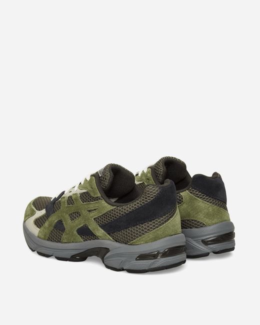Asics Green Gel-1130 Sneakers Olive Canvas / Smog for men