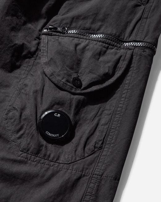 C.P. Company S Microreps Boxy Lens Cargo Pants Sand in Gray for