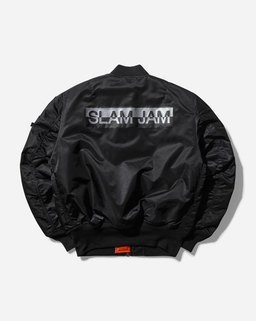 Alpha Industries Slam Jam Ma-1 Bomber Jacket in Black for Men | Lyst