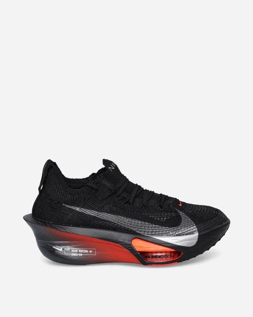 Nike Black Air Zoom Alphafly 3 Sneakers Metallic Bright Crimson for men