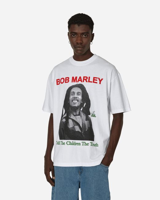 ONLINE CERAMICS White Bob Marley Tell The Children The Truth T-shirt for men