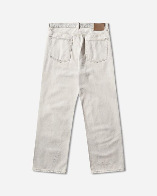Our Legacy White S Third Cut Jeans Digital Coffe Print for men