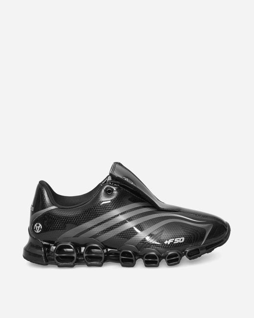 Adidas Black Slam Jam F50 Tunit Mega Consortium Sneakers Core / Silver Metallic for men