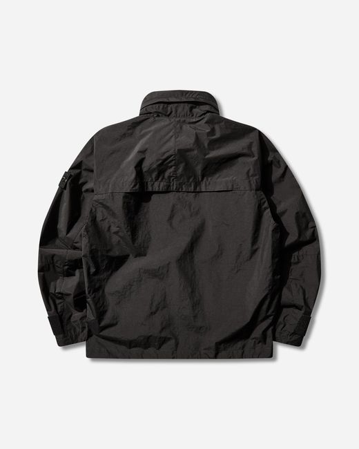 Stone Island Black Men S Metal Lamina Poly Ripstop Jacket for men