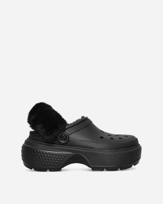 CROCSTM Black S Stomp Lined Clogs for men