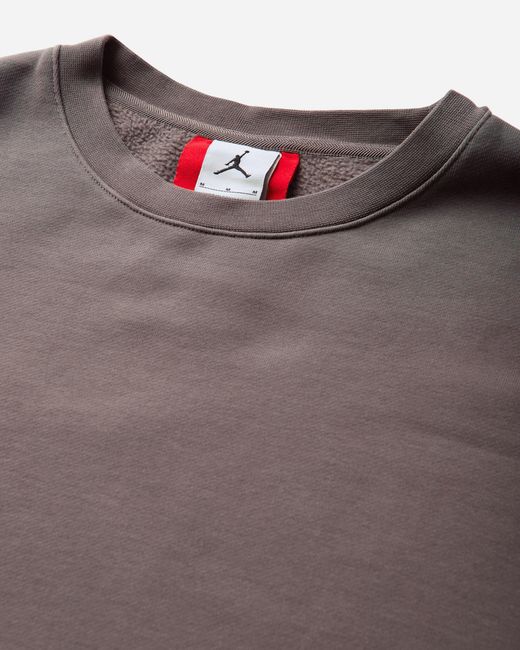 Nike Brown Men S In1house Crop Crewneck Sweatshirt Cave Stone for men