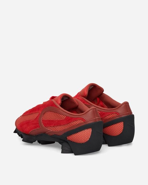 PUMA Red Beisser Waxed Sneakers Bordeaux / Candy Apple for men