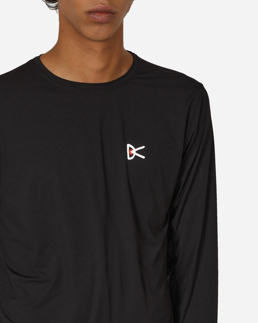 District Vision Black Ultralight Aloe Long Sleeve T-shirt for men