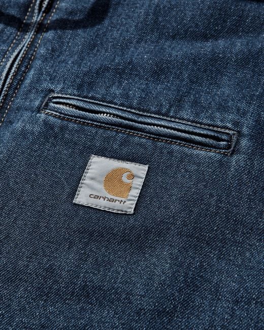 Carhartt Blue Men S Cleveland Jacket (stone Washed) for men