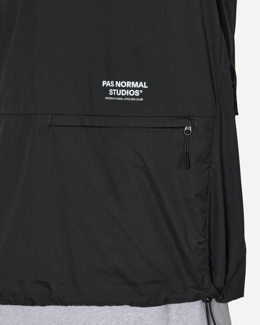 Pas Normal Studios Black Off-Race Stow Away Jacket for men