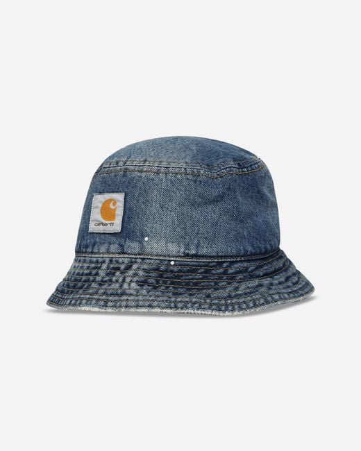 Carhartt Blue Belmar Bucket Hat (Destroy Wash) for men