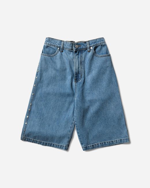 AFB Blue Men S Studded Wide Shorts for men