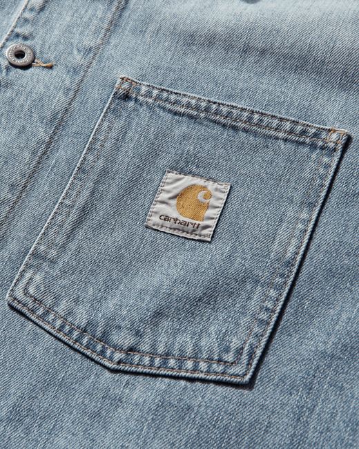 Carhartt Blue Warren Chore Coat Dusty H for men