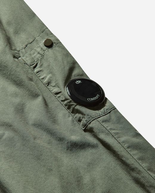 C P Company Green Men S Lens Overshirt Thyme for men