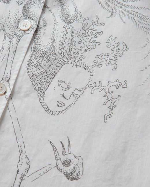 Our Legacy Gray S Favourite Shirt Pointillism Allegory Print