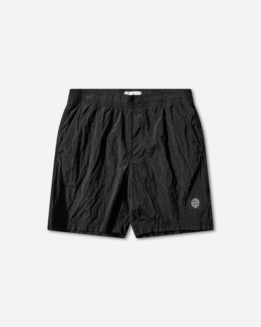 Stone Island Black Men S Nylon Metal Swim Shorts for men