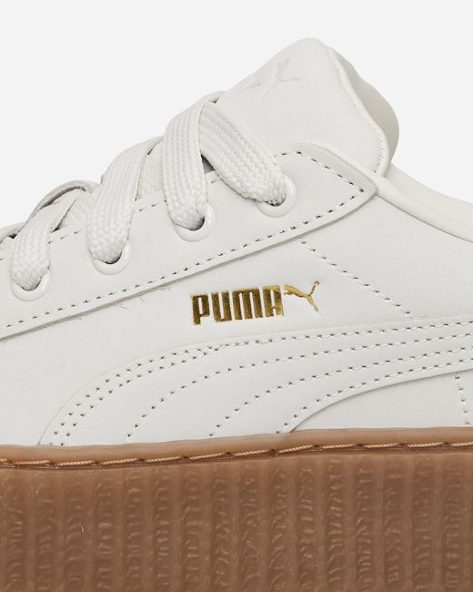 PUMA White Fenty Creeper Phatty Nubuck Sneakers Warm for men