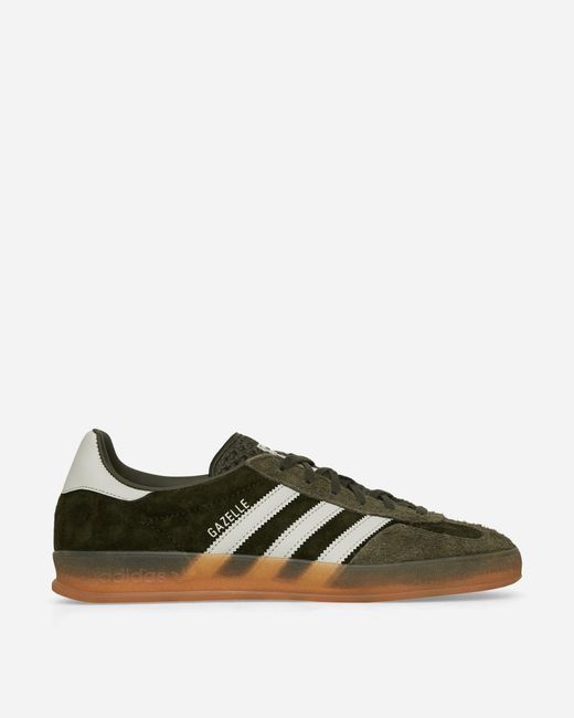 Adidas Green Gazelle Indoor Sneakers Night Cargo / Alumina for men