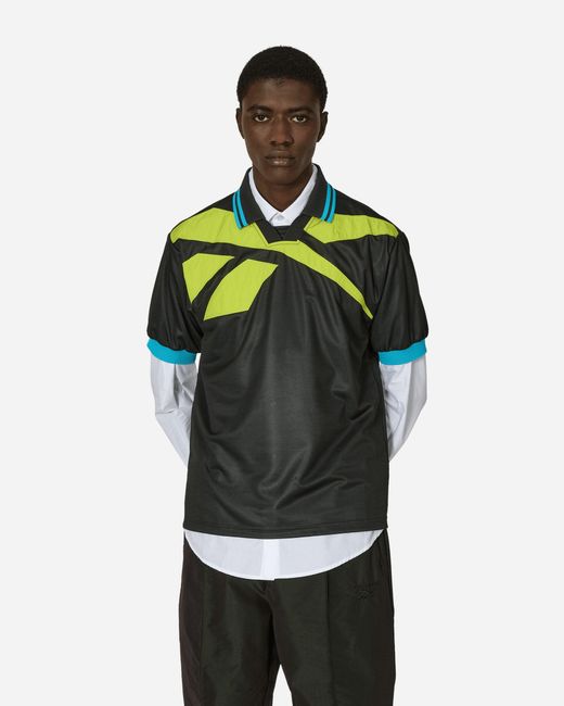 Reebok Green Botter Vector Layered Polo Shirt Acid for men