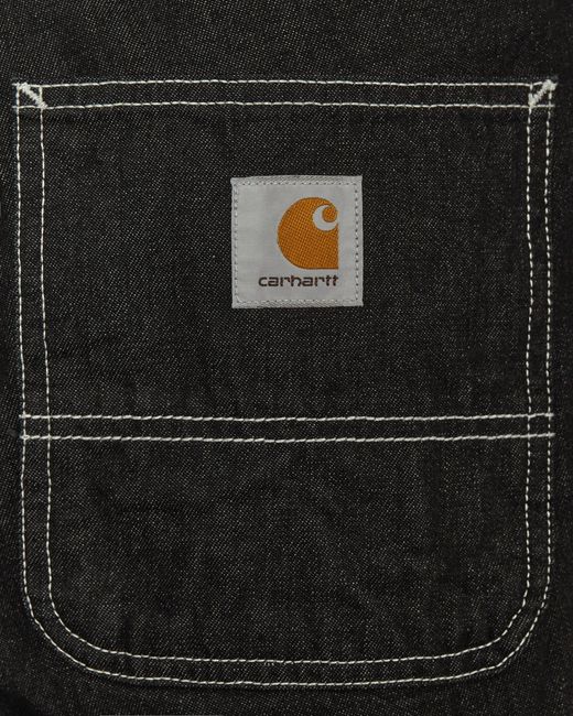 Carhartt Black Simple Pants Wash for men