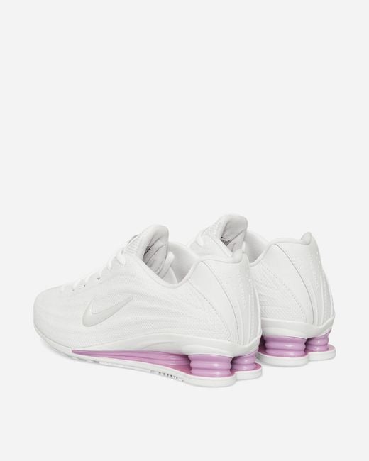 Nike White Women S Shox Z Sneakers / Light Magenta