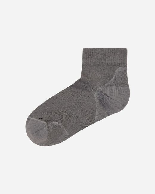 Salomon Gray Sunday Smart Ankle Socks Shark Skin for men
