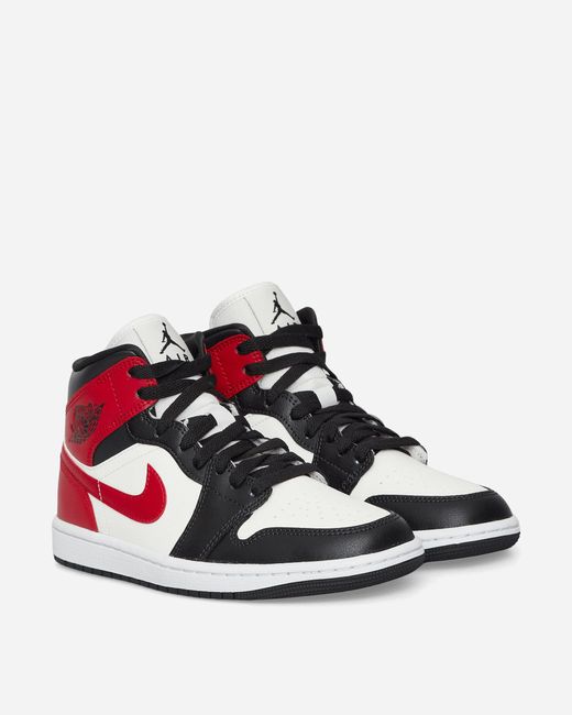 Nike Red Wmns Air Jordan 1 Mid Sneakers Sail / Gym Sneakers for men