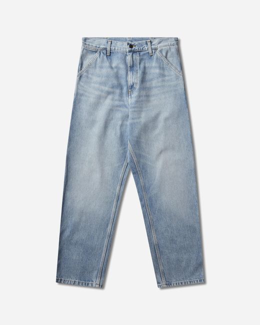 Carhartt Blue S Single Knee Pants (Heavy Worn Bleached) for men