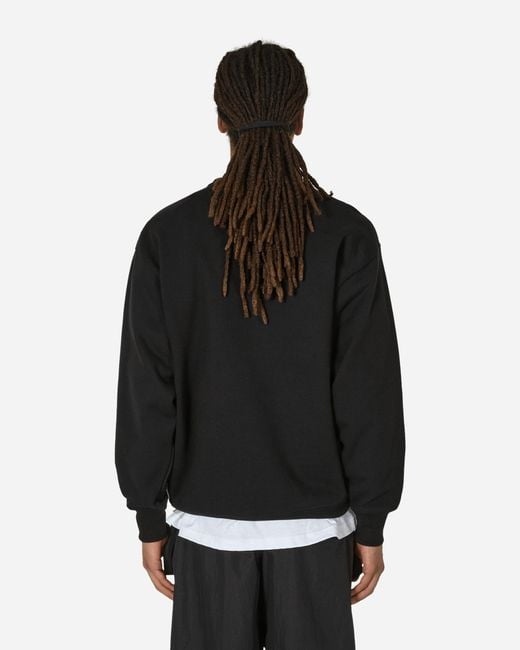 (w)taps Black Academy Crewneck Sweatshirt for men