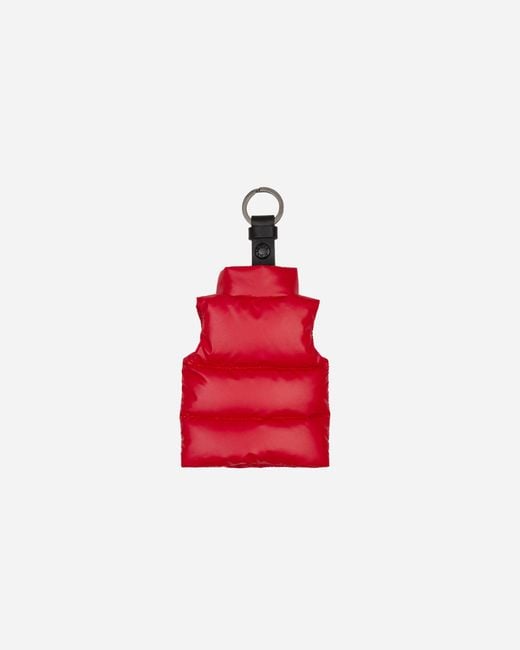 Moncler Red Vest Key Ring for men
