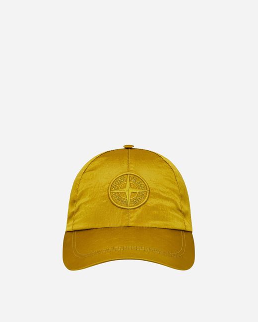 Stone Island Synthetic Nylon Metal Cap in Yellow for Men Lyst UK