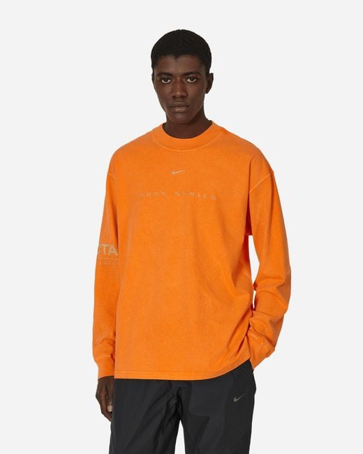 Nike Orange Nocta 8k Peaks Longsleeve T-shirt Horizon for men