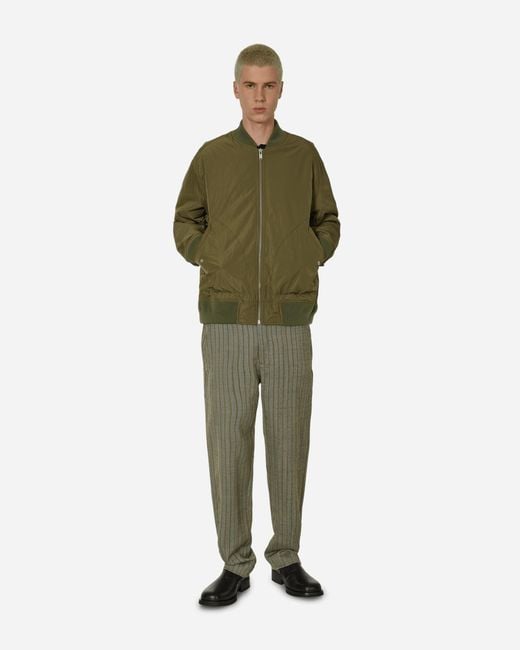 Bode Green Woodstock Stripe Trousers for men