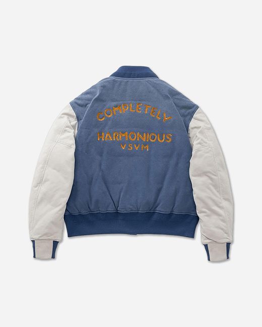 Visvim Blue Men S Varsity Era Down Jacket Light Indigo for men