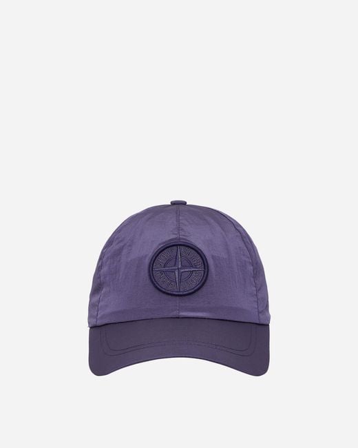 Stone Island Purple Nylon Metal Cap Lavender for men