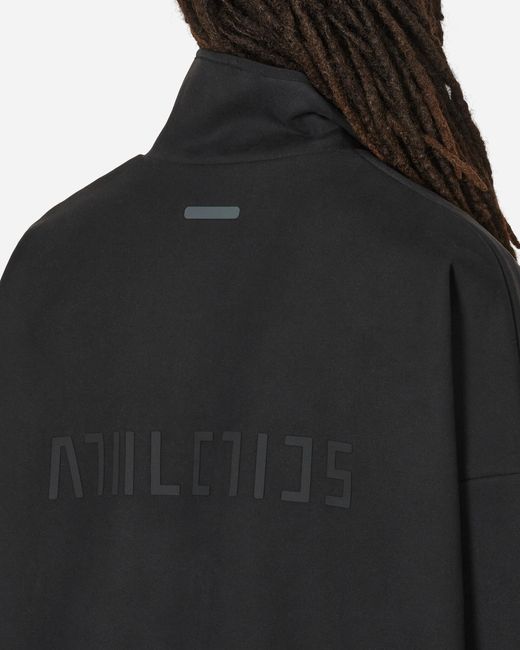 Adidas Black Fear Of God Athletics Suede Fleece Half-zip Sweatshirt for men