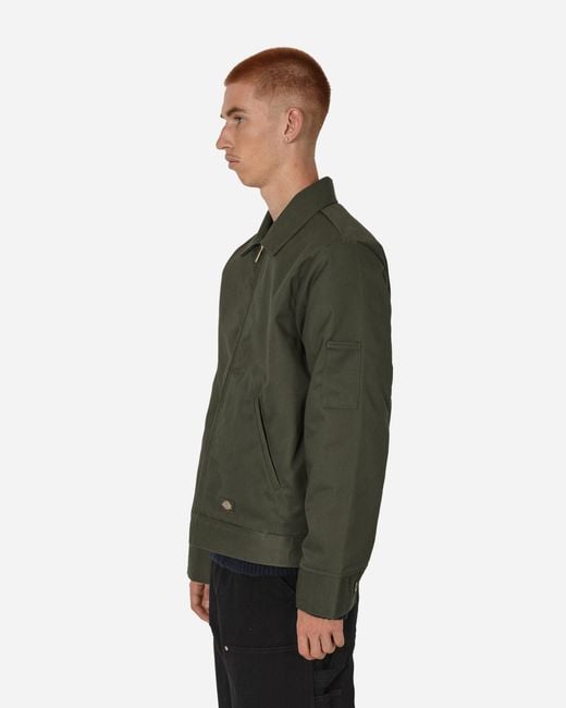 Dickies Green Lined Eisenhower Jacket Olive for men