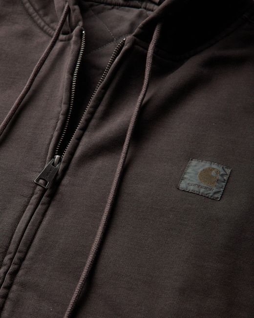 Carhartt Black Vista Hooded Sweatshirt Tobacco (Garment Dyed) for men