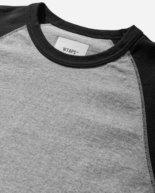 (w)taps Gray S Ian Longsleeve T-Shirt for men