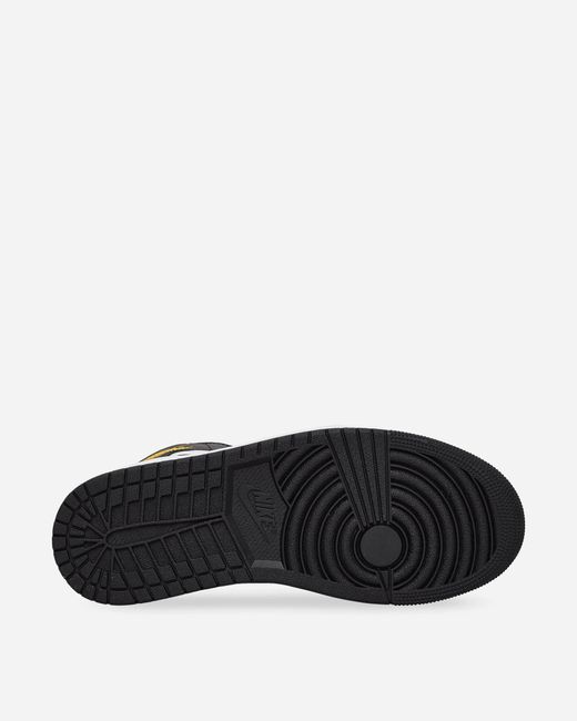 Nike Air Jordan 1 Mid Sneakers Yellow Ochre / Black for men