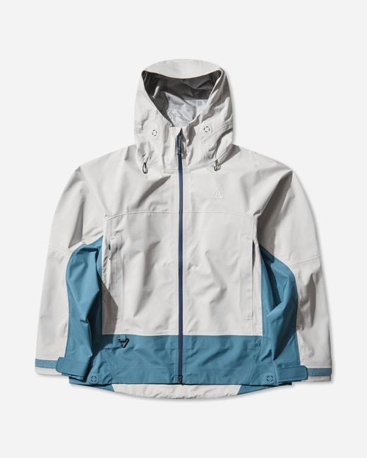 Nike Blue Acg Misery Ridge Storm-Fit Adv Gore-Tex Jacket Phantom Smokey for men