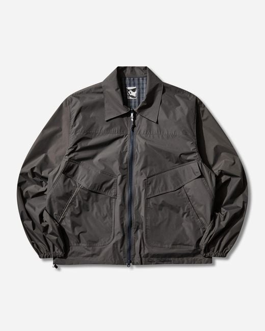 GR10K Black Men S Tecno App Reversible Jacket Asphalt Grey for men