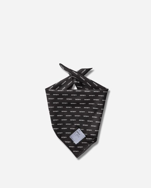 Satisfy Black Softcell Carré De Soie Bandana for men