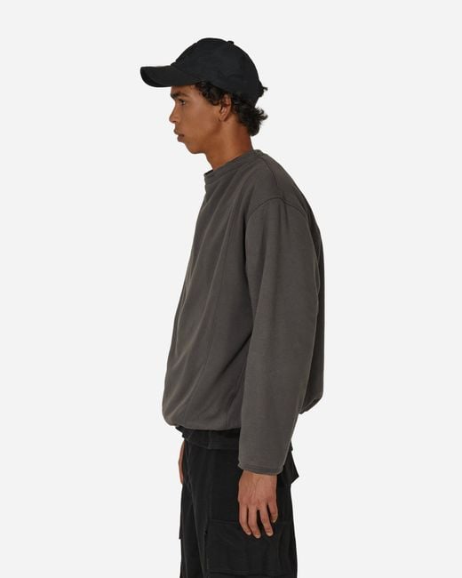 BRYAN JIMENE`Z Gray Insulated Pullover Graphite for men