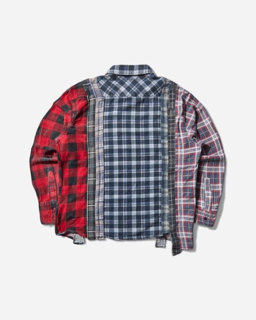 Needles Red Men S 7 Cuts Longsleeve Shirt for men