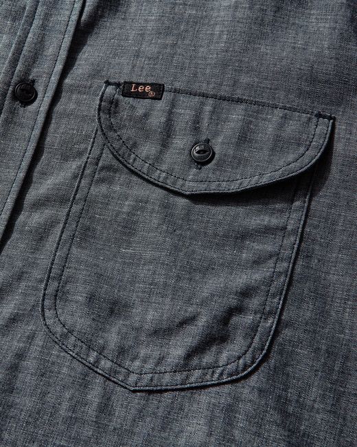 Lee Jeans Gray Men S 101 Heritage Workwear Relaxed Shirt Dry for men