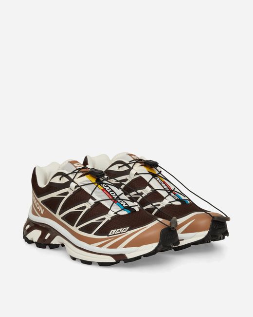 Salomon White Xt-6 Sneakers Black Coffee / Burro / Bitter Chocolate for men